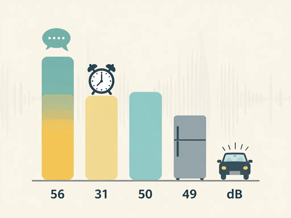 diagramme 50db sources de bruit commun