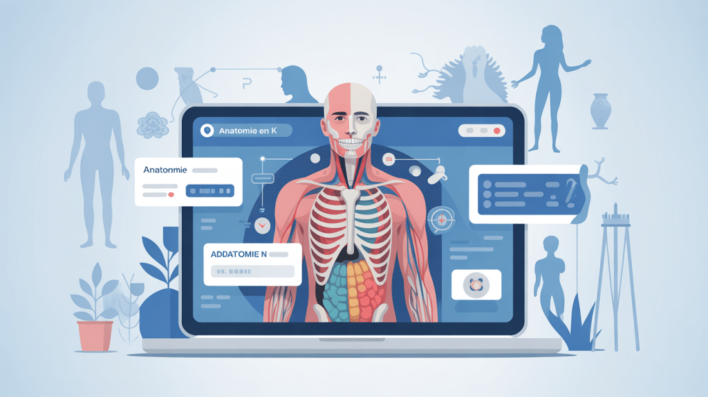 illustration anatomie en k ordinateur schéma fiable
