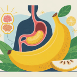 illustration banane et calcul biliaire pour santé et digestion