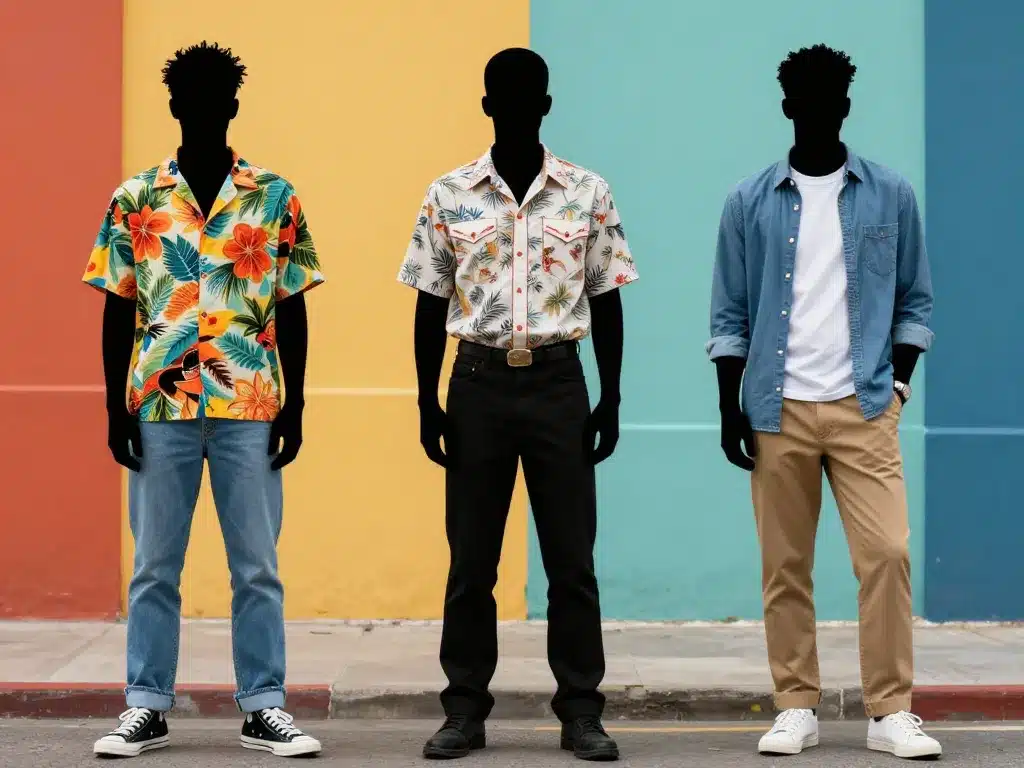 idées de looks stylés chemise vintage homme