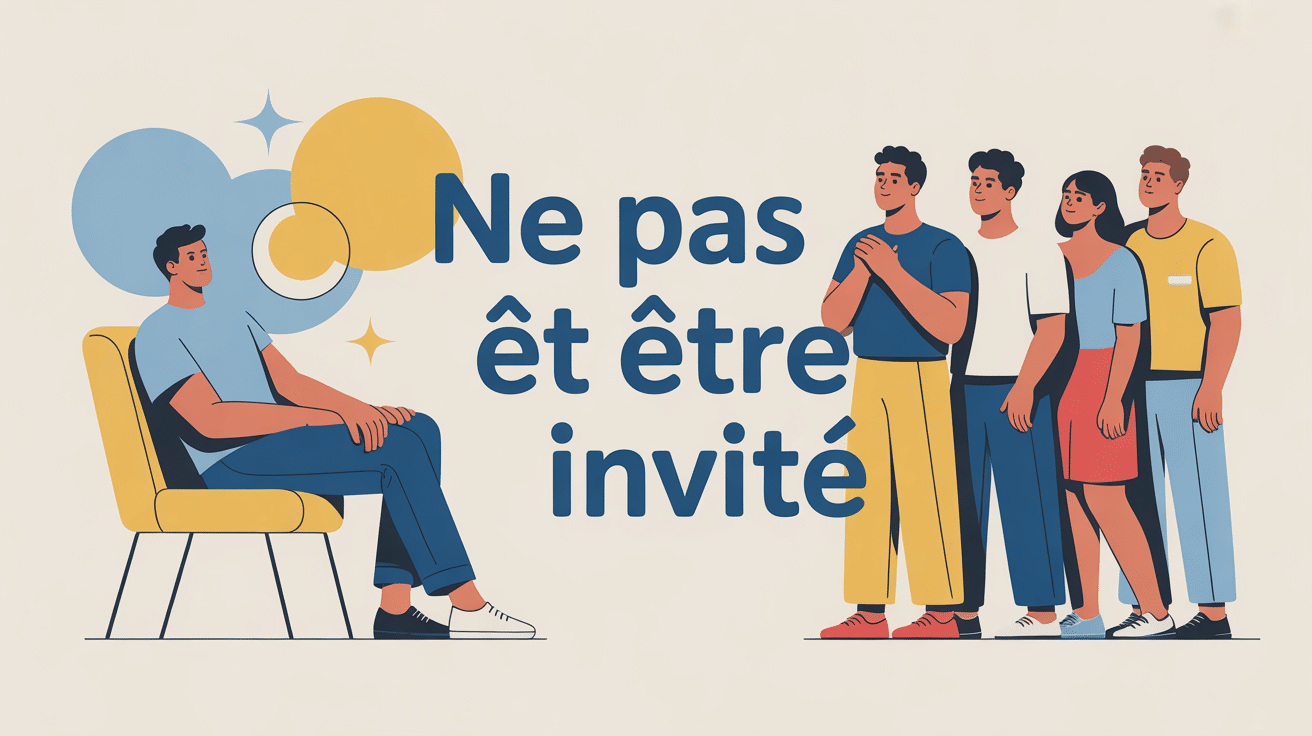 illustration comment réagir quand on est pas invité