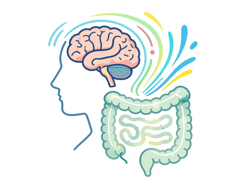 illustration cerveau côlon stress diverticule cause émotionnelle