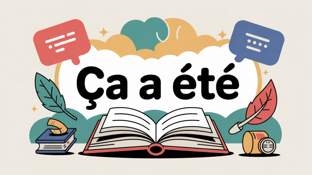 Image explicative sur ça été ta journée ou ça était en grammaire française