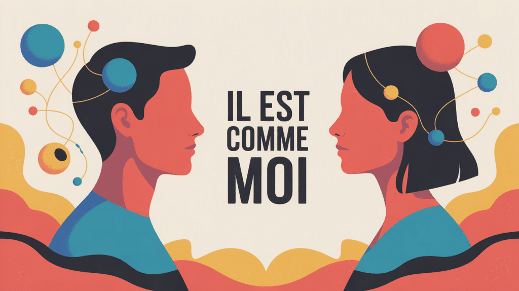 illustration ressemblance il est le même que moi