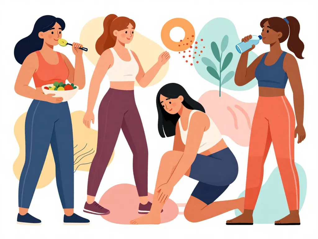 j'ai perdu toute ma cellulite illustration actions quotidiennes