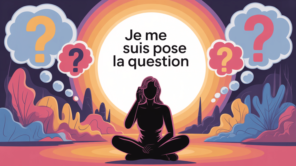 je me suis posée la question illustration introspection personnelle