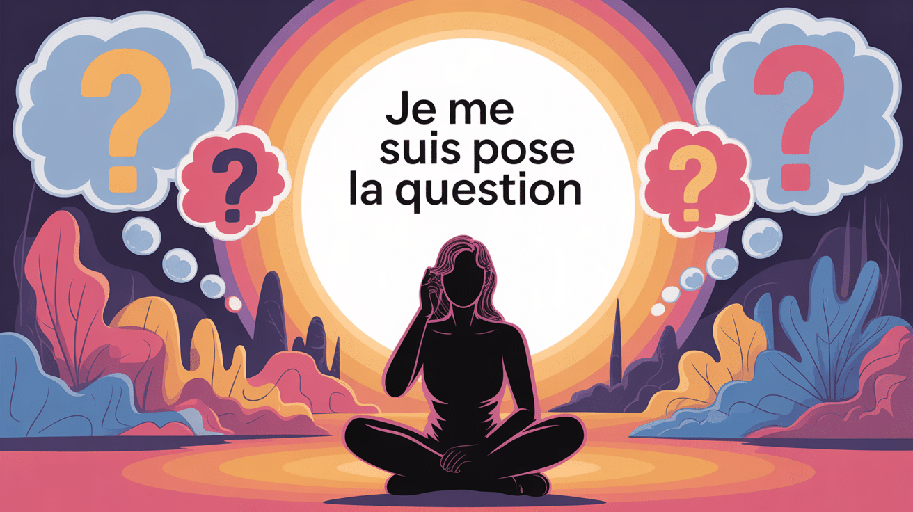 je me suis posée la question illustration introspection personnelle