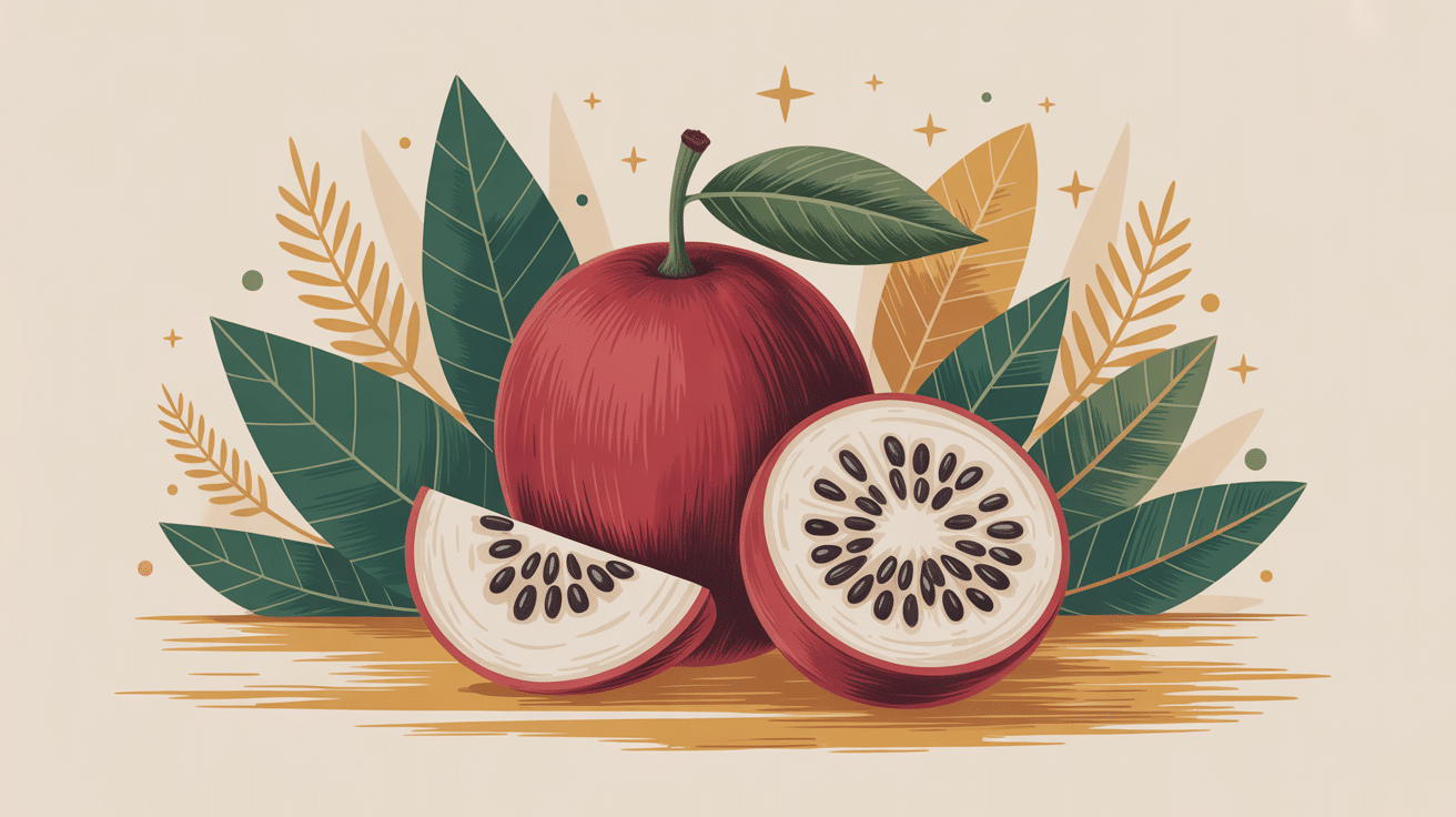 Kaki danger fruit automne stylisé