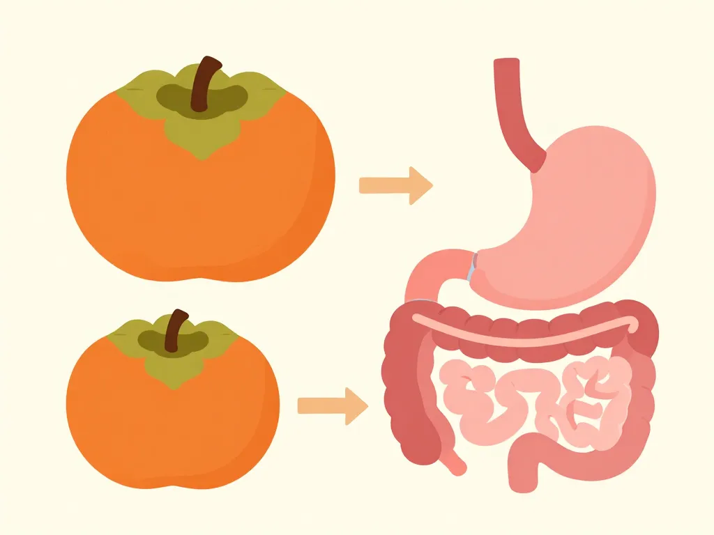 Kaki danger schéma digestion