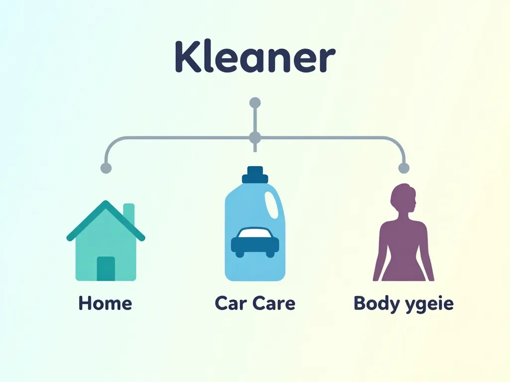Diagramme catégories Kleaner maison auto corps