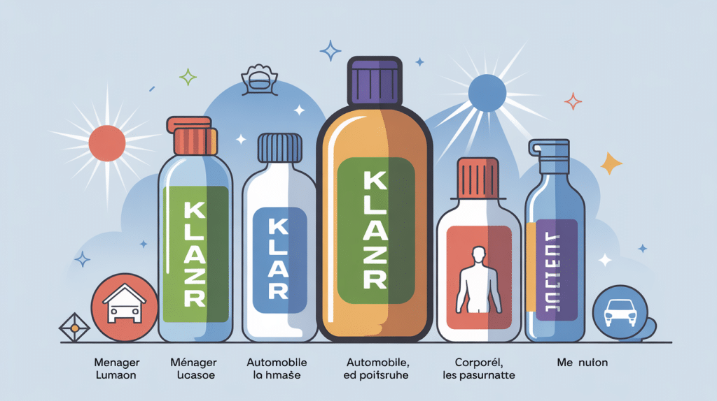 Illustration Kleaner différents usages produits