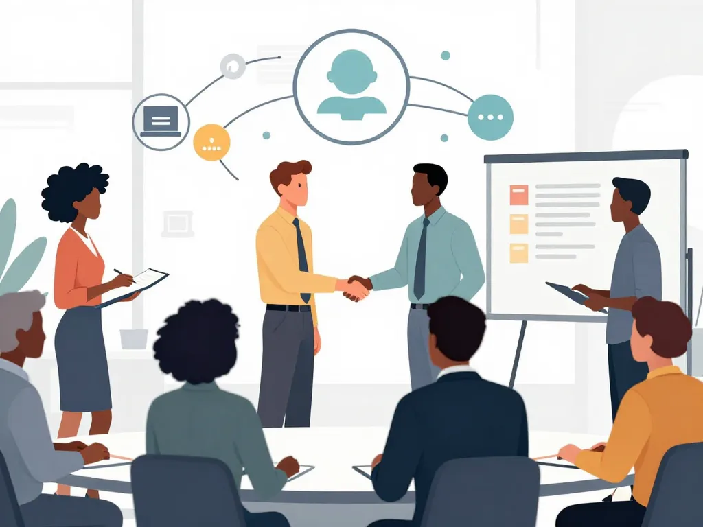 visuel liste valeurs management communication