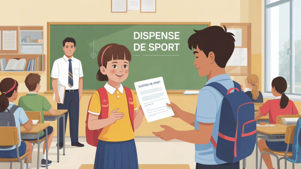 motif valable pour dispense de sport, élève reçoit autorisation