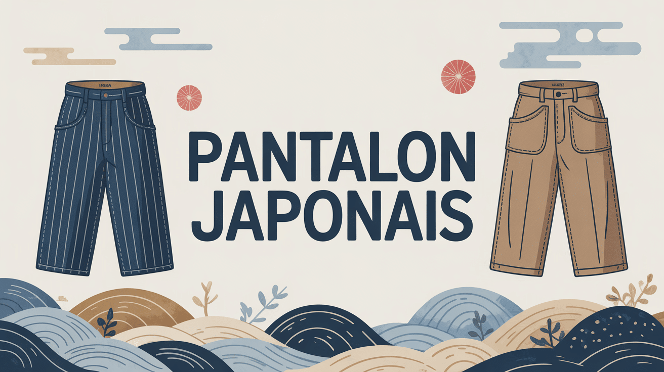 illustration pantalon japonais différents styles