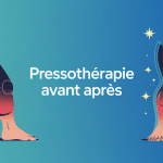 pressothérapie avant après jambes lourdes et affinées