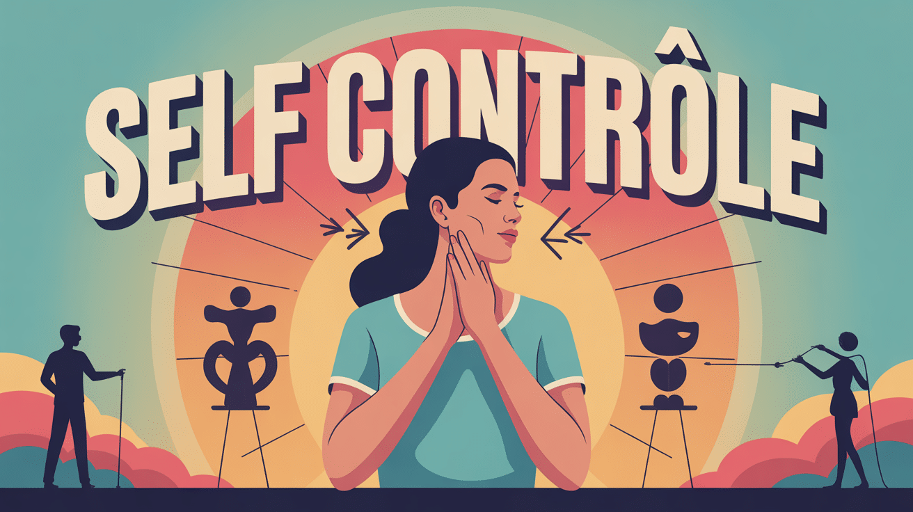 self contrôle silhouette paisible tentation