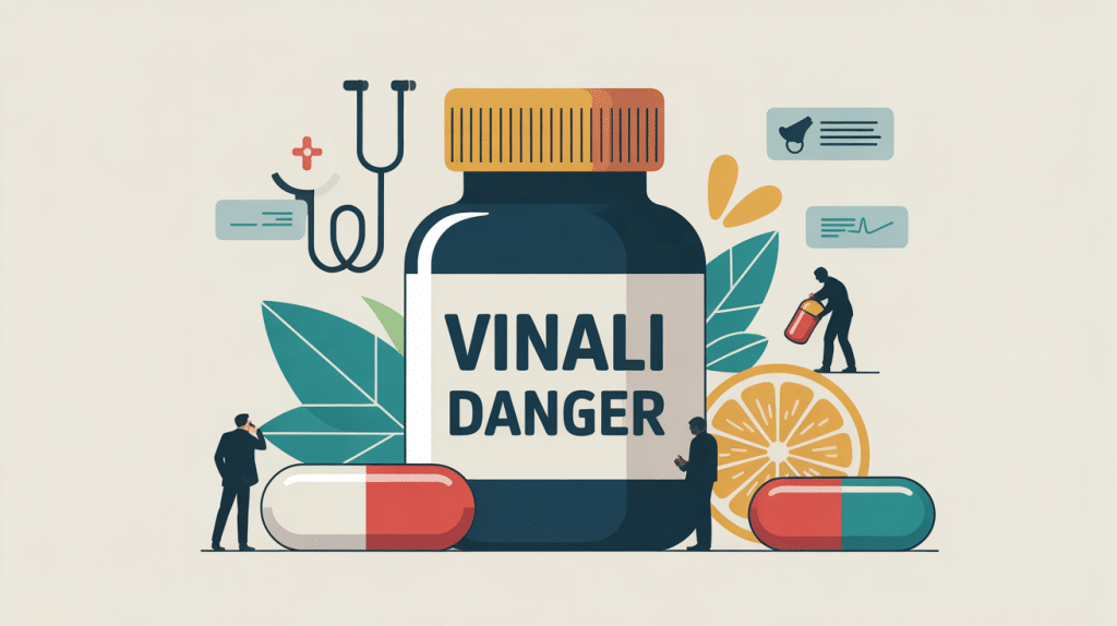 illustration vinali danger risques précautions complément alimentaire