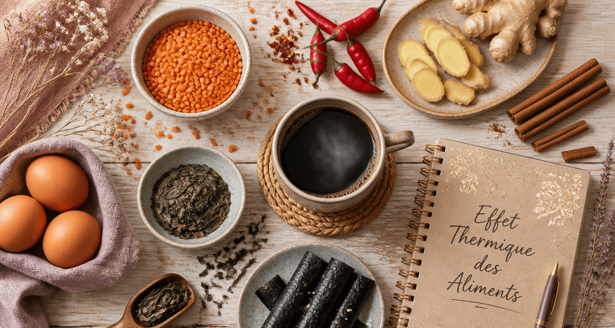 aliments qui boostent le métabolisme en vue flat-lay