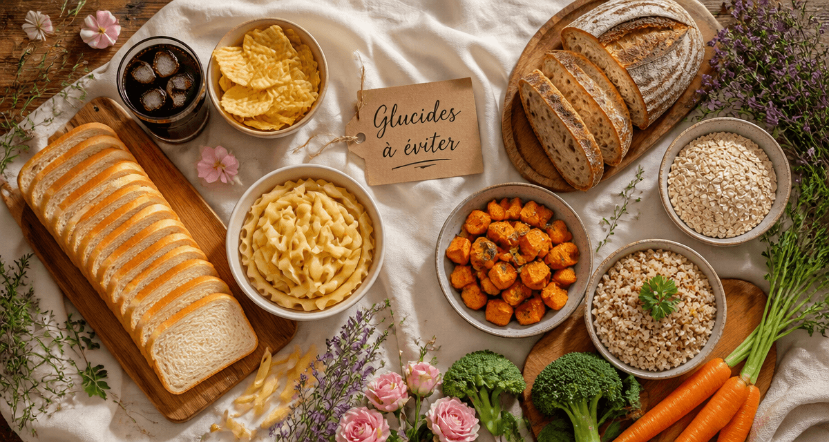 aliments riches en glucides a eviter sur table