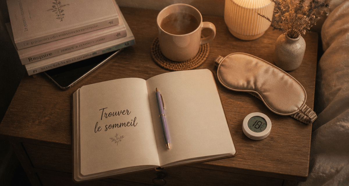 comment trouver le sommeil rapidement table de chevet rituels