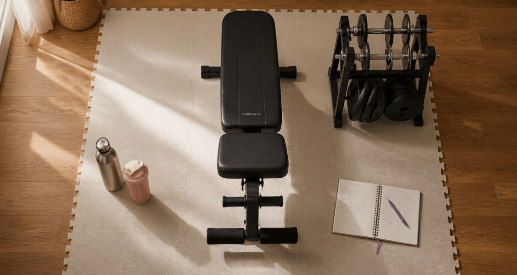 Équipements pour musculation sur tapis à domicile