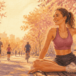 hormone du bonheur sport femme étirement matin