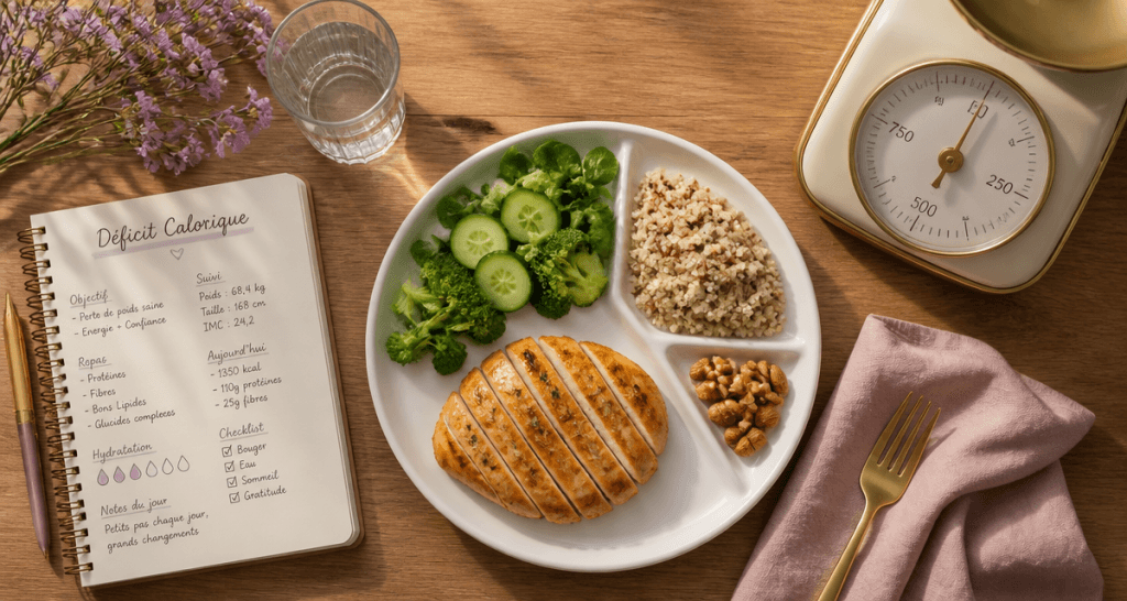 nutrition perdre du poids assiette équilibrée