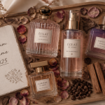 parfum femme 2025 flacons écoresponsables plateau bois