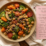 plan alimentaire pour perte de poids assiette légumes et fibres
