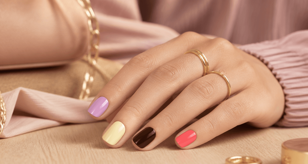 Tendance vernis à ongles main élégante