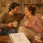 blague homme et femme couple café salon