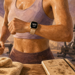 Bruler 1000 calories par jour : athlète courant devant une montre connectée