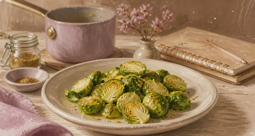 Choux de Bruxelles pour maigrir : assiette de choux vapeur, 43 calories, couper la faim