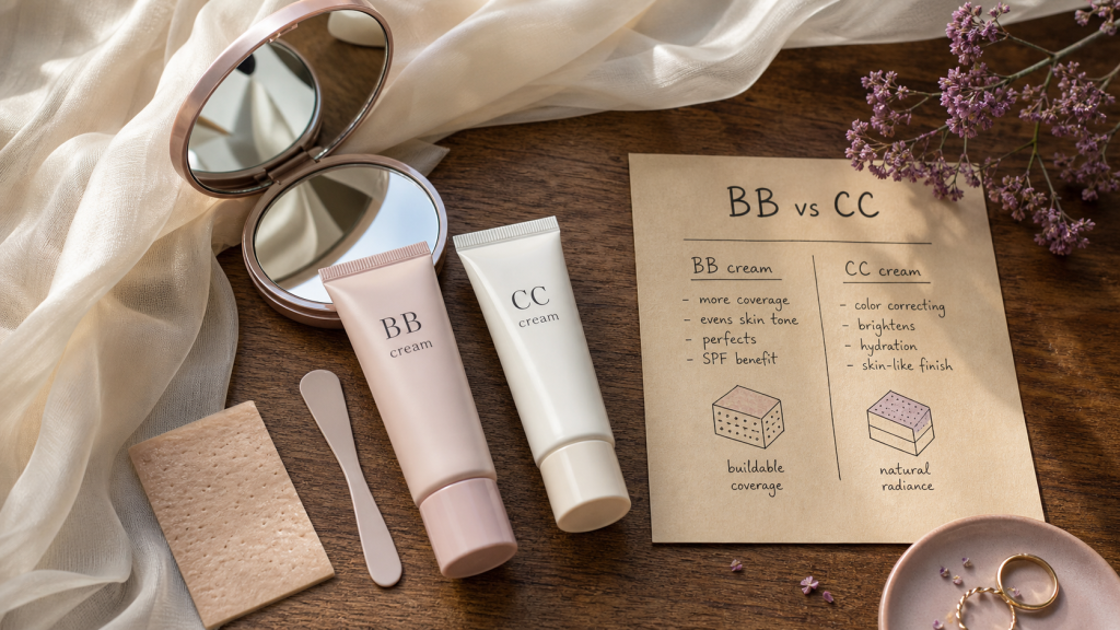 Différence BB et CC crème : choisir selon votre type de peau