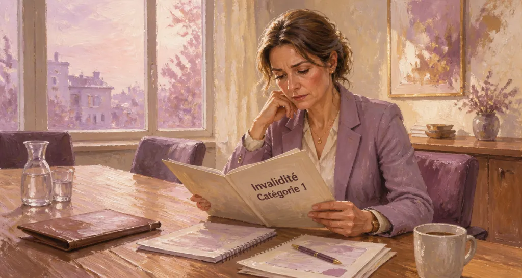 invalidité catégorie 1 inconvenient femme dossier