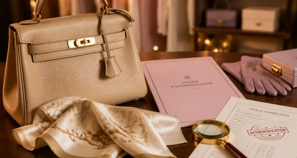 Joli Closet avis : contrôle et authentification luxe, sac en cuir et soie