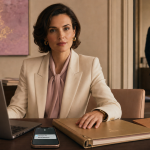 Patron amoureux signes : femme cadre stressée hors horaires au bureau