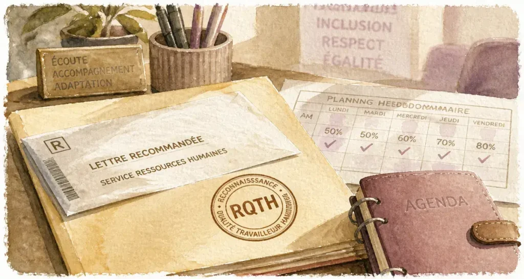 RQTH et temps partiel dans la fonction publique : choix du taux