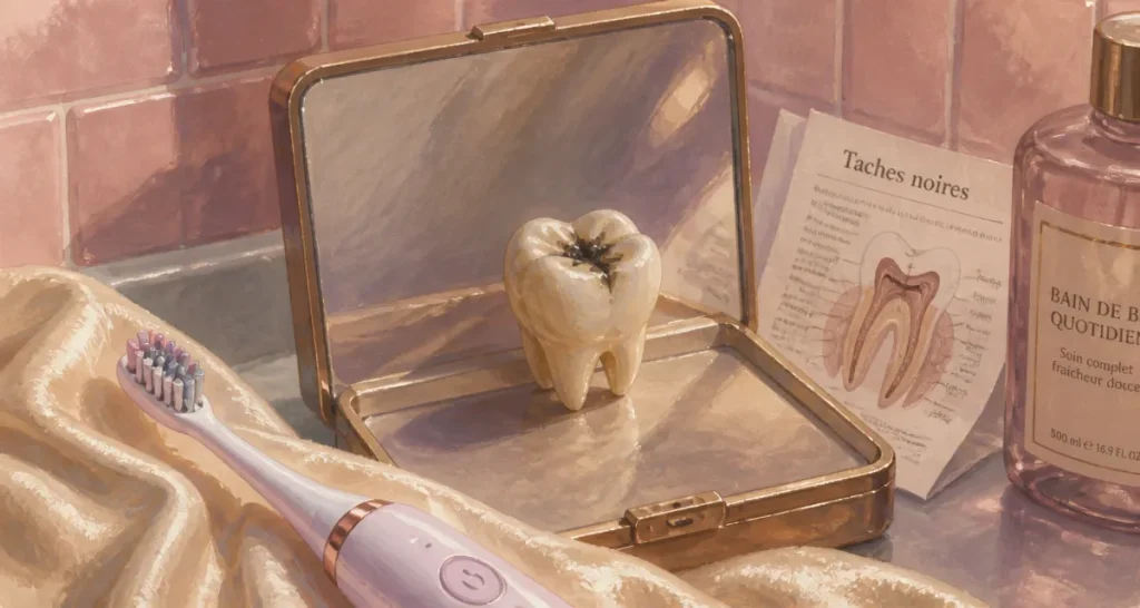Tache noir sur les dents : comment enlever