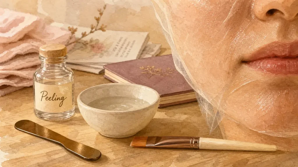 C’est quoi un peeling ? visage : types, précautions, exfoliation