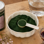 Combien de spiruline par jour pour maigrir : 1 g puis 3 à 5 g, spiruline en poudre verte