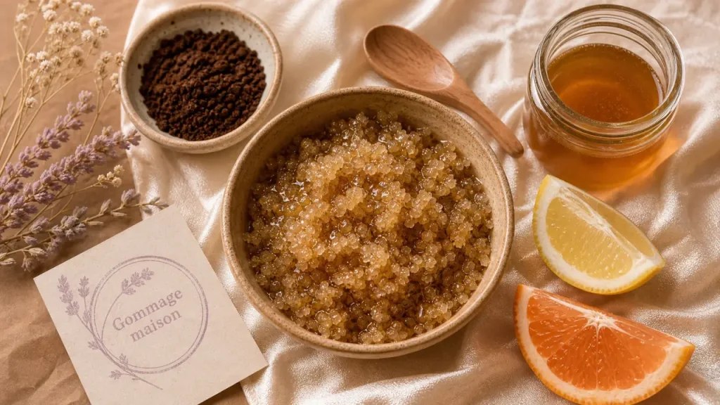 Gommage corps maison : 3 recettes naturelles et la méthode pour une peau neuve