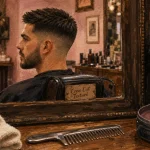 Crew cut revisité : coupe courte texturée au salon