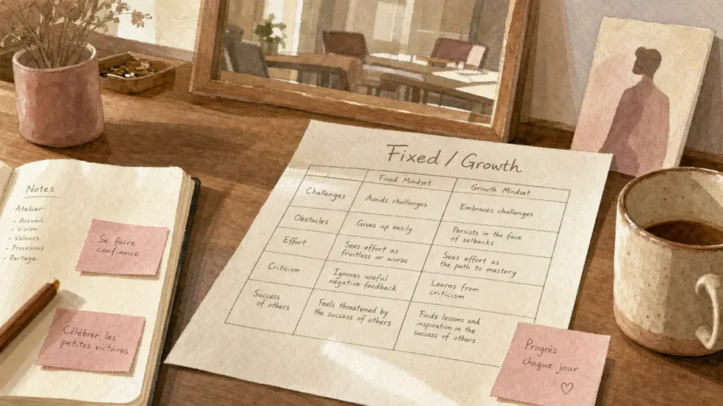 Fixed mindset vs growth mindset : mindsets et échec