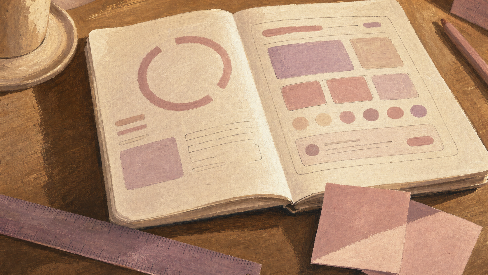 Gestaltisme def : perception organise les formes avant les détails, schéma UX au carnet
