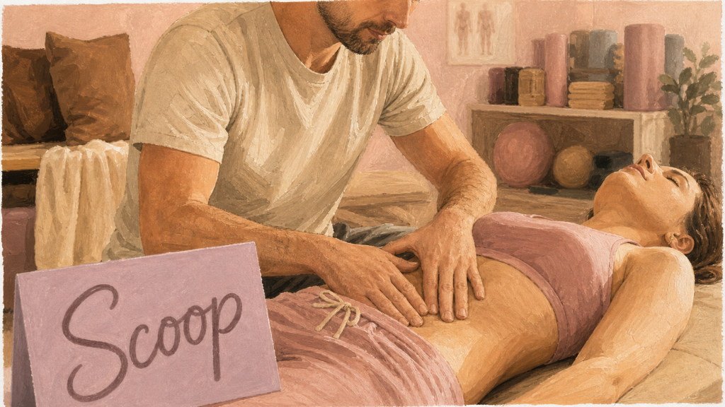 Que veut dire scoop en kinésithérapie périnéale : séance de rééducation, geste et respiration