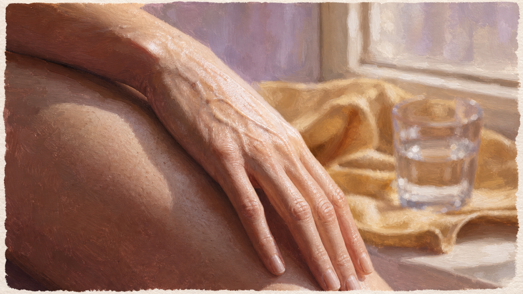 Veines plus visibles que d habitude sur une jambe, gros plan main et peau