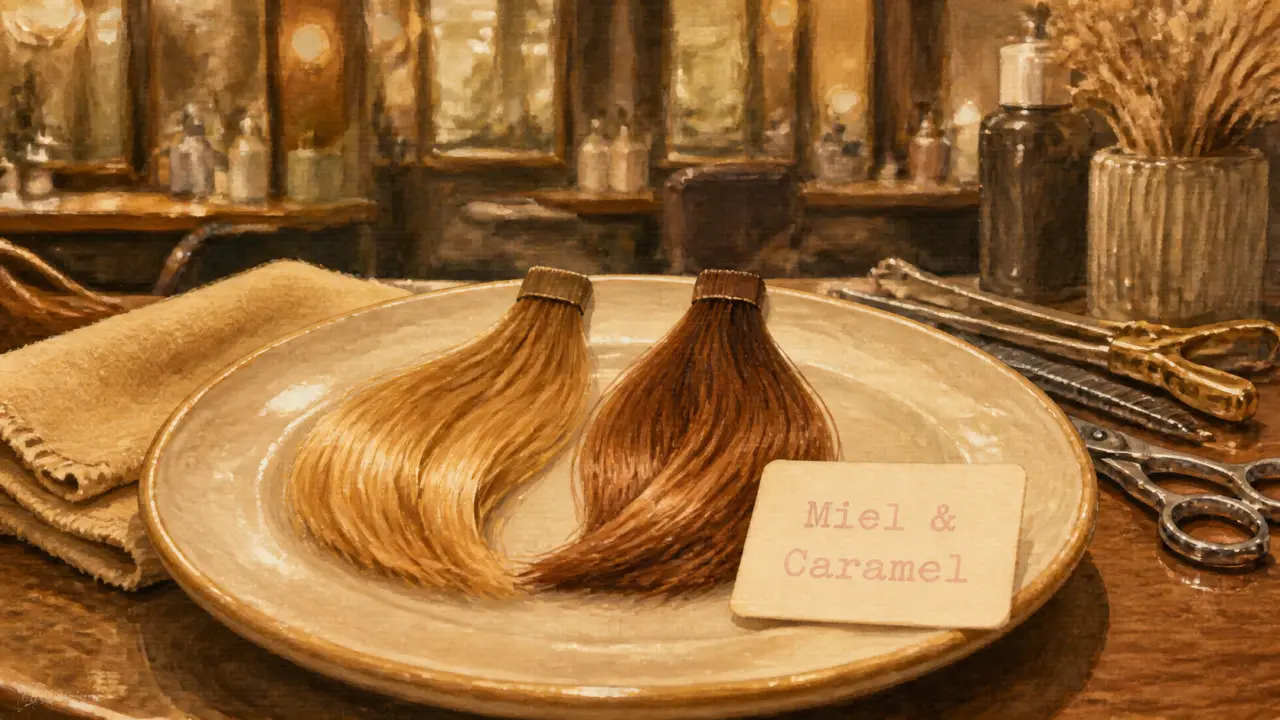Balayage caramel ou miel : mèches miel doré et caramel cuivré