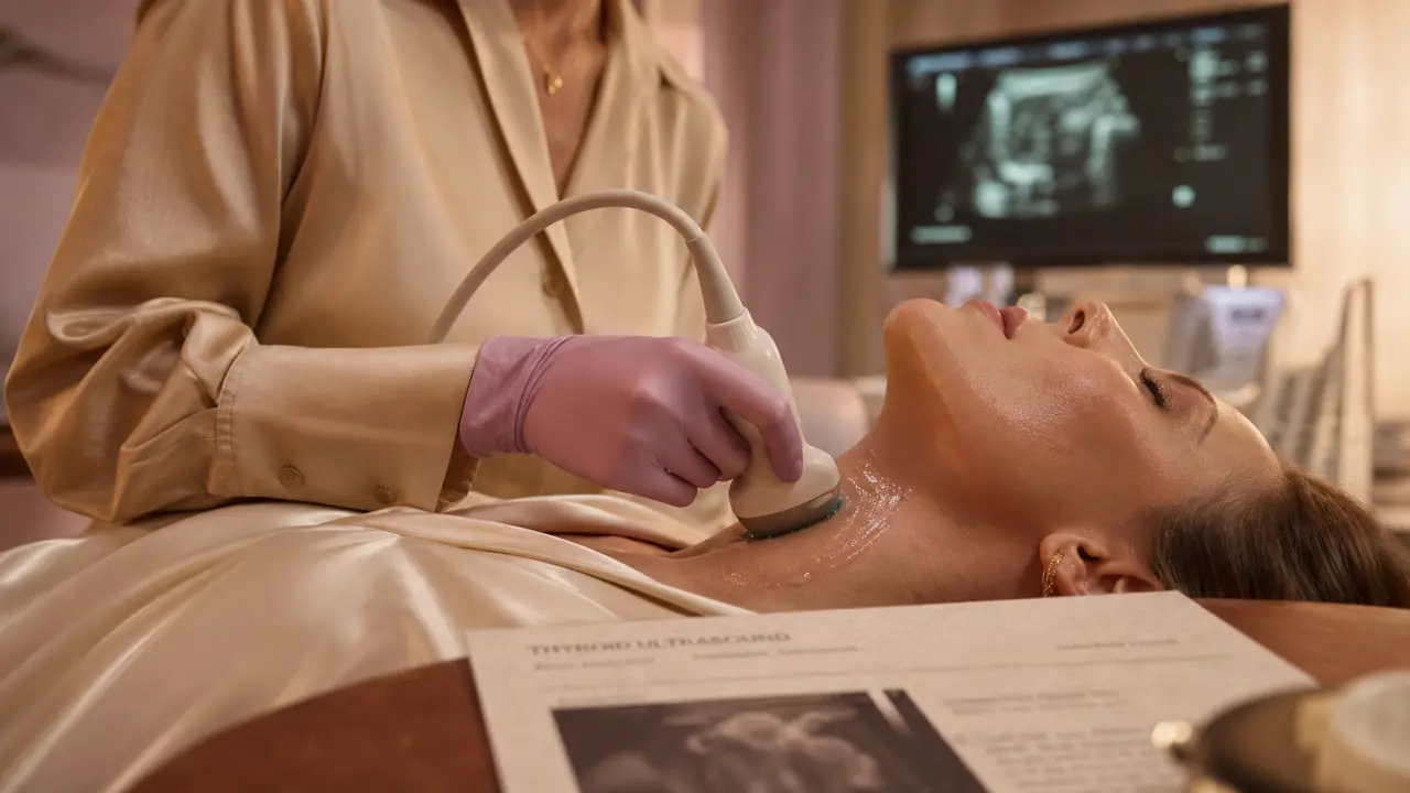 Echographie thyroide : sonde et lecture EU-TIRADS