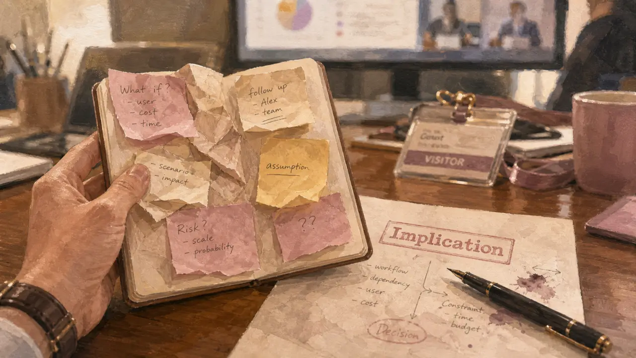 Implication au travail : carnet et post-it pour agir au travail